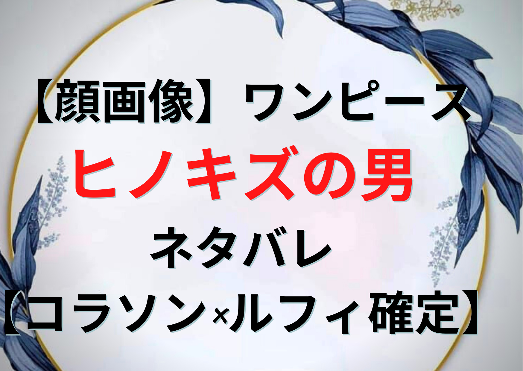 顔画像 ワンピースひのきずの男ネタバレ ルフィ確定 コラソン ヒグマ サボ 青キジ Anser