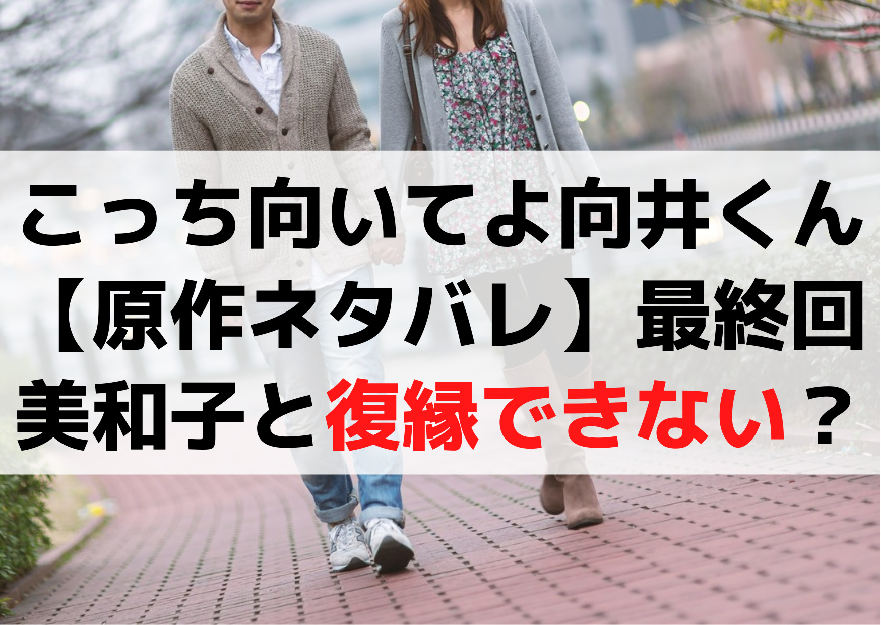 こっち向いてよ向井くん【原作ネタバレ】最終回結末！美和子と復縁できない？